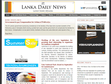 Tablet Screenshot of lankadailynews.com